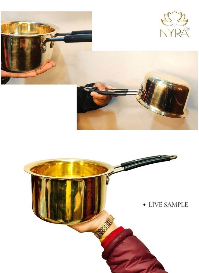 Nyra Kitchenware طاسة نحاسية بلون برونزي من نيرا للأدوات المطبخية آمنة للغسل في غسالة الصحون - Image 2